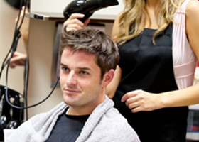 men hair styling